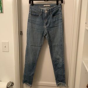 721 high rise skinny vintage Levi's jeans